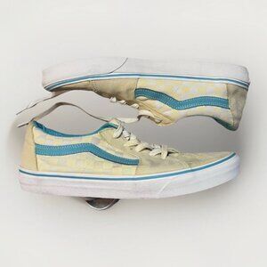Vans SK8 Low Checkerboard Banana Cream Teal Shoes Mens 11